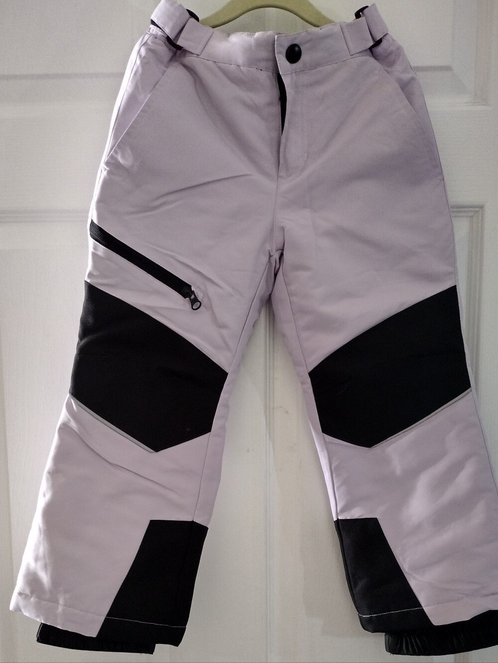 Swiss Tech Kid's Lavender Snow Pants with Black Contrast Panels